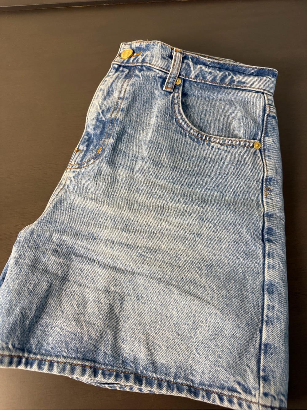 Frame Denim Light Blue High-Rise Jeans Shorts - Picture 12 of 12